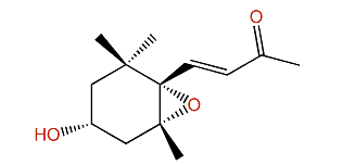 3b-Hydroxy-5a,6a-epoxy-7-megastigmen-9-one