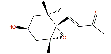 3b-Hydroxy-5a,6a-epoxy-b-ionone