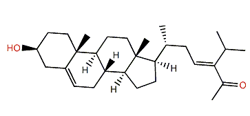 (23E)-3b-Hydroxystigmasta-5,23-dien-28-one