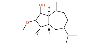 3b-Methoxyguaian-10(14)-en-2b-ol