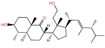 (5a,22E,24R)-3b,11-Dihydroxy-4a,23,24-trimethyl-9,11-secocholest-22-en-9-one