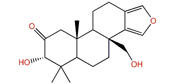 3b,17-Dihydroxy-13(16),14-spongiadien-2-one