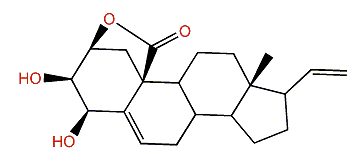 3b,4b-Dihydroxypregna-5,20-dien-10,2-carbolactone