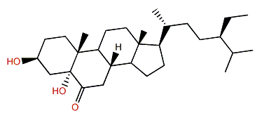 (24S)-3b,5a-Dihydroxy-24-ethylcholestan-6-one