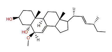 3b,5a-Dihydroxy-6b-methoxyergosta-7,22-diene