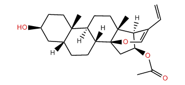 (3b,5b,14b,16b,20Z)-16-Acetoxy-14,21-epoxy-24-norcholan-20,22-dien-3-ol
