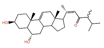 (20E,24xi)-3b,6a-Dihydroxy-24-methyl-5a-cholesta-9(11),20(22)-dien-23-one