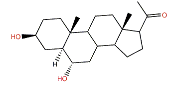 3b,6a-Dihydroxy-5a-pregnan-20-one
