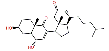 3b,6a-Dihydroxy-9-oxo-9,11-secocholest-7-en-11-al