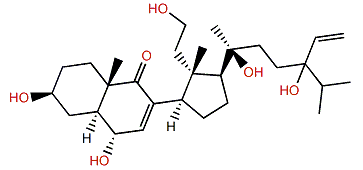 3b,6a,11,20b,24-Pentahydroxy-9,11-seco-5a-24-ethylcholesta-7,28-dien-9-one