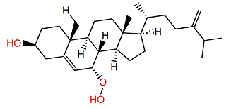 (3b,7a)-24-Methyl-7-hydroperoxycholesta-5,24(28)-dien-3-ol