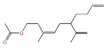 (Z)-3-Methyl-6-isopropenyl-3,9-decadienyl acetate