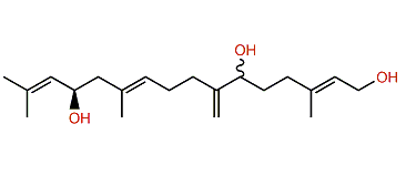 (2E,6xi,10E,13R)-3,11,15-Trimethyl-7-methylene-2,10,14-hexadecatriene-1,6,13-triol