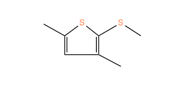3,5-Dimethyl-2-(methylsulfanyl)-thiophene