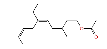 (E)-3,9-Dimethyl-6-isopropyl-5,8-decadienyl acetate