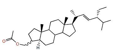 (22E,24R)-3xi-Acetoxymethyl-24-ethyl-A-nor-5a-cholest-22-ene