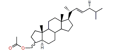 (22E,24R)-3xi-Acetoxymethyl-24-methyl-A-nor-5a-cholest-22-ene