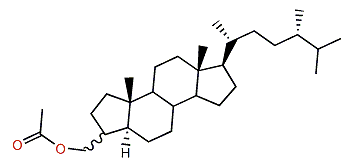 (24R)-3xi-Acetoxymethyl-24-methyl-A-nor-5a-cholestane