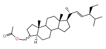 (22E,24S)-3xi-Acetoxymethyl-24-ethyl-A-nor-5a-cholest-22-ene