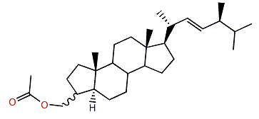 (22E,24S)-3xi-Acetoxymethyl-24-methyl-A-nor-5a-cholest-22-ene