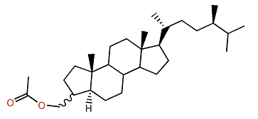 (24S)-3xi-Acetoxymethyl-24-methyl-A-nor-5a-cholestane