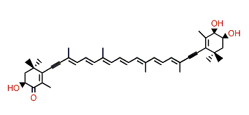(3S,3'S,4'R)-3,3',4'-Trihydroxy-7,8,7',8'-tetradehydro-beta,beta-caroten-4-one