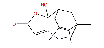 4,5,6,9,10,10a-Hexahydro-10a-hydroxy-6,7,8-trimethyl-6,10-methano-2H-cyclonona[b]furan-2-one