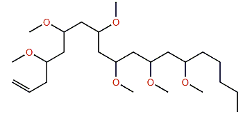 4,6,8,10,12,14-Hexamethoxy-1-nonadecene
