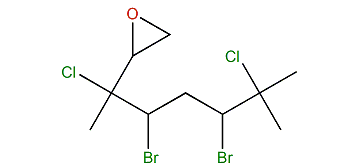 4,6-Dibromo-3,7-dichloro-3,7-dimethyl-1,2-epoxyoctane