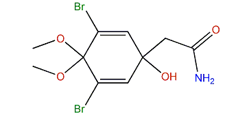 4-Acetamido-2,6-dibromo-4-hydroxy-1,1-dimethoxycyclohexa-2,5-diene