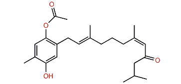 (E,Z)-4-Acetoxy-5-Methyl-2-(3,7,11-trimethyl-9-oxo-2,7-dodecadienyl)-1,4-benzenediol