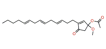 4-Acetoxy-4-methoxy-2-(3,6,9-tetradecatrienyl)-2-cyclopenten-1-one