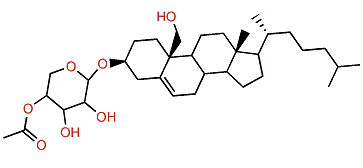4-O-Acetyl-3-O-[b-D-arabino-pyranosyl-oxy]-cholest-5-en-3b,19-diol
