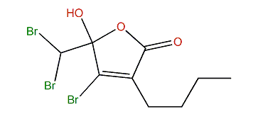 4-Bromo-3-butyl-5-(dibromomethyl)-5-hydroxy-2(5H)-furanone