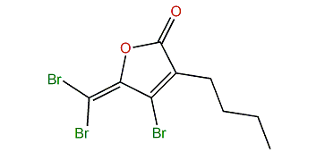 4-Bromo-3-butyl-5-(dibromomethylene)-2(5H)-furanone