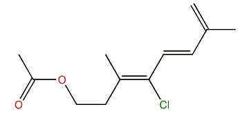(Z,E)-4-Chloro-3,7-dimethyl-3,5,7-octatrienyl acetate