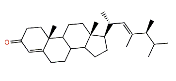 (22E,24R)-23,24-Dimethylcholesta-4,22-dien-3-one