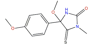 4-Methoxy-4-(4-methoxyphenyl)-1-methyl-5-thioxoimidazolidin-2-one