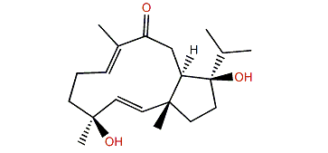 (2E,4R,7E)-4,12-Dihydroxydolabella-2,7-dien-9-one