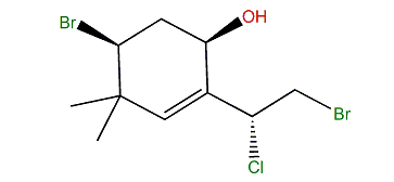 (4R,6S)-1,6-Dibromo-2-chloro-3(8)-ochtoden-4-ol