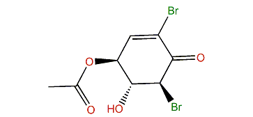 (4S,5R,6S)-4-Acetoxy-2,6-dibromo-5-hydroxy-2-cyclohexen-1-one