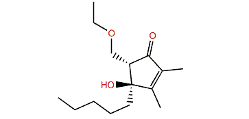 (4S,5S)-4-Hydroxy-5-(ethoxymethyl)-2,3-dimethyl-4-pentylcyclopent-2-en-1-one