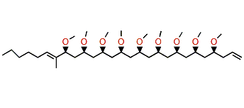 (4S,6S,8S,10S,12S,14S,16S,18S,20S,21E)-Nonamethoxy-21-methylheptacosa-1,21-diene