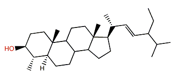 (22E)-4a-Methyl-24-ethyl-5a-cholest-22-en-3b-ol