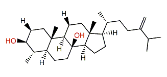 4a-Methyl-5a-ergost-24(28)-en-3b,8b-diol