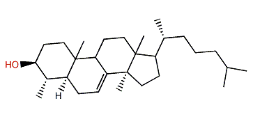 4a,14a-Dimethyl-5a-cholest-7-en-3b-ol