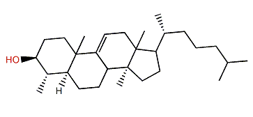 4a,14a-Dimethyl-5a-cholest-9(11)-en-3b-ol