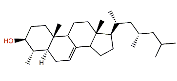 (23S)-4a,23-Dimethyl-5a-cholest-7-en-3b-ol