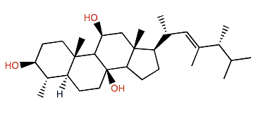 (22E,24R)-4a,23,24-Trimethyl-5a-cholest-22-en-3b,8b,11b-triol