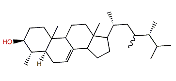 (24R)-4a,23xi,24-Trimethyl-5a-cholest-7-en-3b-ol